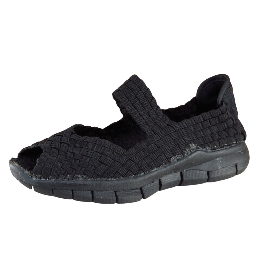 Bernie Mev Youth Girls Shoes Size 31 M Black Mary Jane Fabric